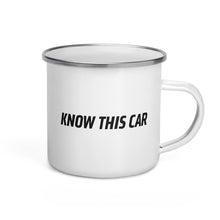 Load image into Gallery viewer, &quot;Know This Car&quot; Logo Enamel Mug
